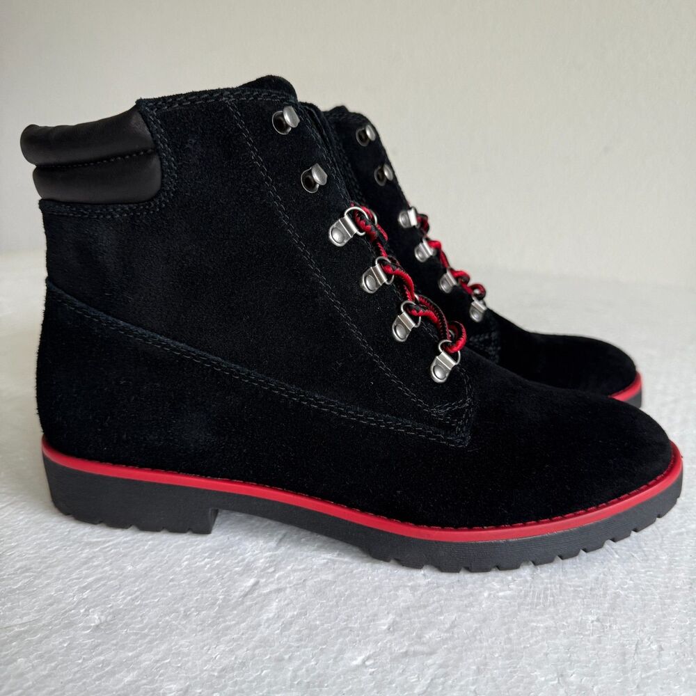 LAUREN Ralph Lauren Women's Mikelle Suede Boots Black Size 10 B